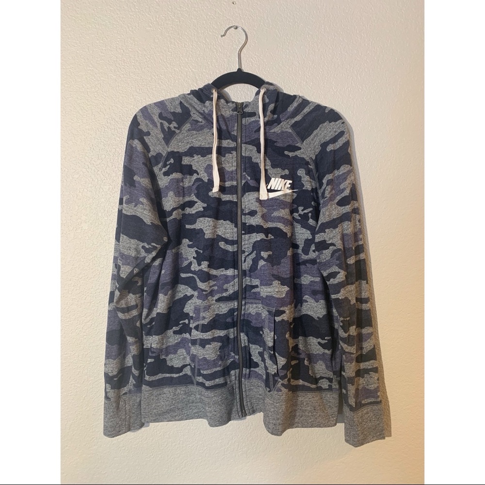 Nike Camo Zip-Up Hoodie
